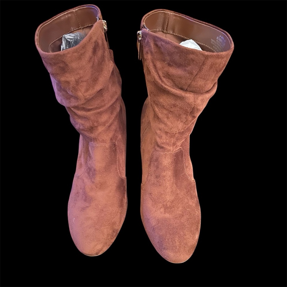 Jessica Simpson Boot Size 8.5 Heel 3.5" Brown